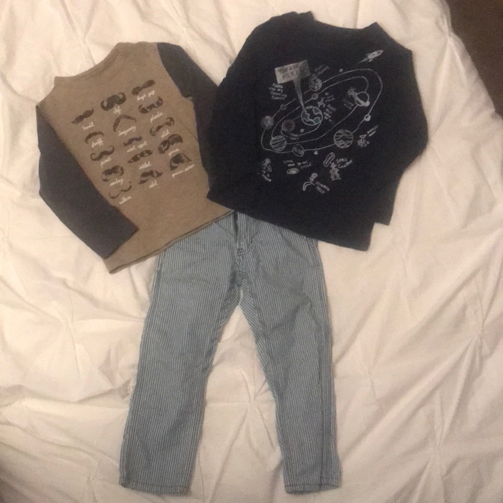 Adorable Gap pants and two shirts